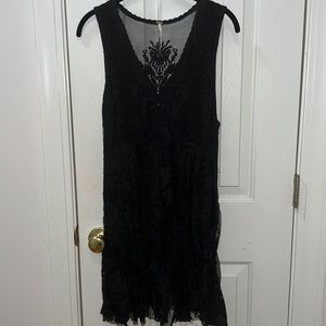 Free People Lace Black Dress